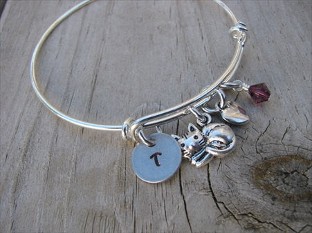 Bracelets for Girl Initial Charm Bracelets Stainless Steel