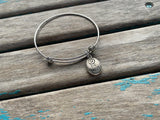 SALE- 'be yourself' Charm Bangle Bracelet - Adjustable