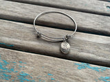 SALE- 'be yourself' Charm Bangle Bracelet - Adjustable