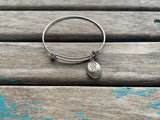SALE- 'be yourself' Charm Bangle Bracelet - Adjustable