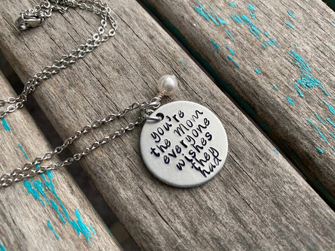 Inspiration Necklace- "believe achieve succeed" with an accent bead of your choice