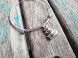 SALE- Cake Bangle Bracelet- Adjustable Charm Bracelet