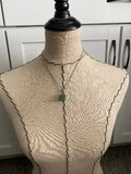 Green Stone Pendant Necklace