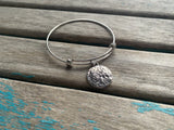 SALE - Mountain Charm Bangle Bracelet - Adjustable Jewelry