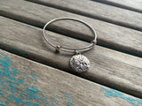 SALE - Mountain Charm Bangle Bracelet - Adjustable Jewelry