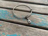 SALE- Guitar Charm Bangle Bracelet - Adjustable Bracelet