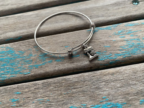 SALE- Kitchen Mixer Bangle Bracelet- Adjustable Charm Bracelet