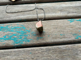 Unakite Green/Pink Stone Pendant Necklace