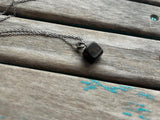 Black/Brown Stone Pendant Necklace