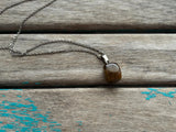 Tigereye Stone Pendant Necklace
