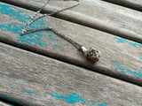 Speckled Stone Pendant Necklace