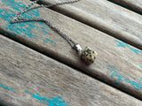 Speckled Stone Pendant Necklace