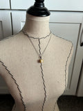 Yellow Stone Pendant Necklace