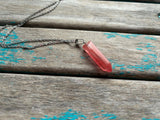Pink Stone Pendant Necklace