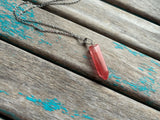 Pink Stone Pendant Necklace