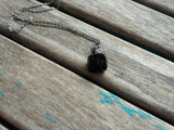 Black/Brown Stone Pendant Necklace