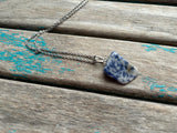 Blue Stone Pendant Necklace