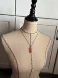 Pink Stone Pendant Necklace