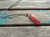 Pink Stone Pendant Necklace