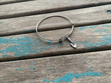 SALE- Trowel Charm Bangle Bracelet - Adjustable Jewelry