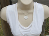 Take a Chance Inspiration Necklace- "take a chance" - Hand-Stamped Necklace with an accent bead in your choice of colors