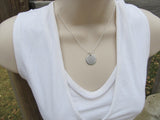 Marathon Necklace- "10K" - Hand-Stamped Necklace with an accent bead in your choice of colors
