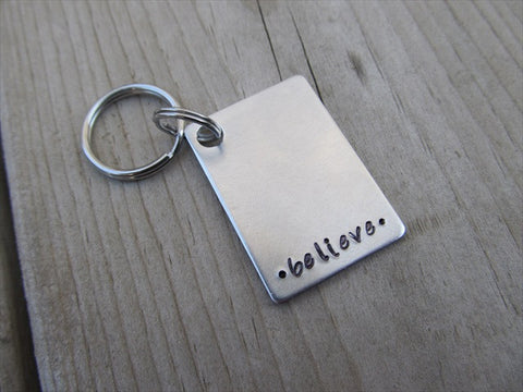 Blessings Inspirational Keychain-  •blessings•  - Hand Stamped Metal –  Jenn's Handmade Jewelry