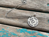 Pioneer School Inspiration Necklace- "Best Life Ever Pioneer School 2022" - Hand-Stamped Necklace with an accent bead in your choice of colors