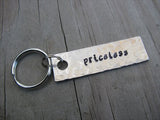 Priceless Inspiration Keychain - "priceless"  - Hand Stamped Metal Keychain- small, narrow keychain